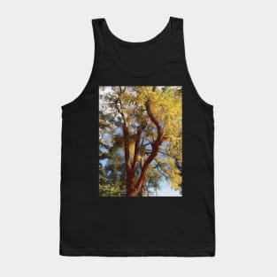 Autumn tree in the breeze Tank Top